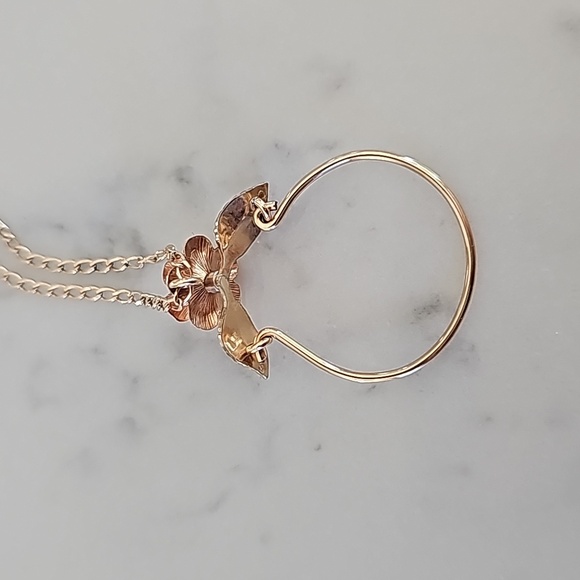 Vintage Krementz Charm Holder Necklace - Picture 3 of 3